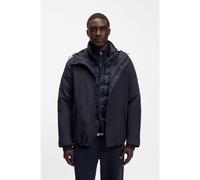 BOSS Cazadora Casual impermeable y resistente al viento con capucha - StyleP-Cuvro-Goretex, 50569863 Azul oscuro 46