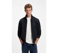 BOSS Cazadora de felpa de algodón con aplique con logo - StyleZestart, 50511709 Azul oscuro 4XL
