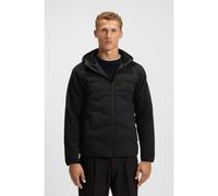 BOSS Cazadora híbrida repelente al agua con forro de peluche y guateado - StyleOW_Hole19 HY HD, 50544566 Negro XXXL