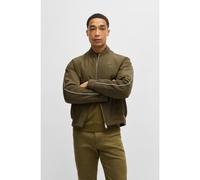 BOSS Cazadora Porsche x BOSS de lona con ribetes a rayas - StyleColtar_PS, 50532471 Oliva 52