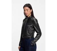 BOSS Cazadora regular fit en piel de napa - StyleSatera, 50567627 Negro 36