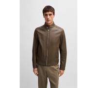 BOSS Cazadora regular fit en piel granulada - StyleH-Mansell2, 50518906 Marrón 56