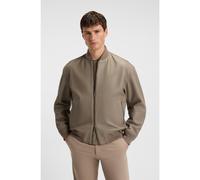 BOSS Cazadora regular fit en piel texturizada - StyleJobrice, 50547545 Marrón claro 54
