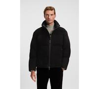 BOSS Cazadora relaxed fit de ante impermeable - StyleJocamp, 50547546 Negro 52
