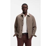 BOSS Cazadora relaxed fit en mezcla de lana con cuadros vichy - StyleC-Carper-OS-2pp-264, 50572012 Marrón estampado 54