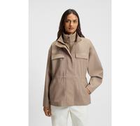 BOSS Cazadora repelente al agua con cintura fruncida - StyleParoux, 50543390 Marrón claro 38