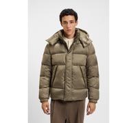 BOSS Cazadora repelente al agua con jacquard de monogramas - StyleH-Corbinian5, 50548727 Marrón claro 52