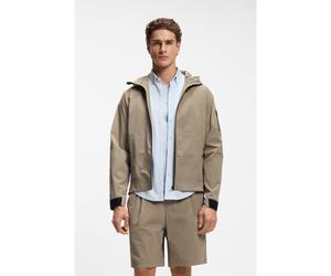 BOSS Cazadora repelente al agua con microestructura de rejilla - StyleOW_Terrace JT HD, 50554165 Marrón claro L