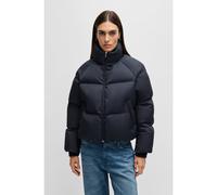 BOSS Cazadora repelente al agua de tejido con efecto de pana - StyleParisy, 50524026 Azul oscuro 40