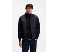 BOSS Chaleco acolchado con cuello mao protector - StyleH-Cenito, 50518375 Azul oscuro 48