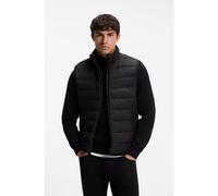 BOSS Chaleco acolchado con cuello mao protector - StyleH-Cenito, 50518375 Negro 102