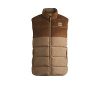 BOSS Chaleco acolchado impermeable para equitación con panel de pana - StyleARTHUR CORD PUFFER VEST, B6M1402 Beige XS