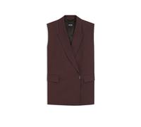 BOSS Chaleco relaxed fit de lino - StyleJankania, 50557435 Marrón oscuro 32