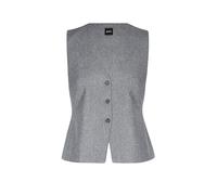 BOSS Chaleco slim fit en franela jaspeada - StyleJulinia, 50571310 Gris 40