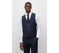 BOSS Chaleco recto en mezcla de lana elástica - StyleH-Jasper-VS-MM-C-224, 50480017 Azul oscuro 48