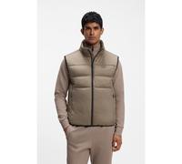 BOSS Chaleco regular fit con relleno y bolsillos con cremallera - StyleOW_Urbanex Puffer V, 50565207 Marrón claro M