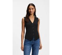 BOSS Chaleco regular fit en tejido de punto Milano con textura - StyleFylvie, 50550866 Negro S