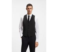 BOSS Chaleco slim fit de lana virgen con estampado de logos - StyleH-Huge-Vest-MM-251, 50537562 Negro 46