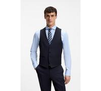 BOSS Chaleco slim fit en sarga de lana virgen - StyleH-Huge-Vest-B1, 50469160 Azul oscuro 26