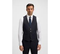 BOSS Chaleco slim fit en sarga de lana virgen - StyleH-Huge-Vest-B1, 50469160 Azul oscuro 94