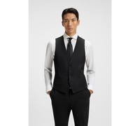 BOSS Chaleco slim fit en sarga de lana virgen - StyleH-Huge-Vest-B1, 50469160 Negro 44