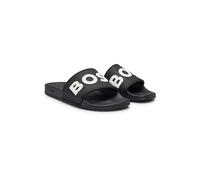 BOSS Chanclas con logo en relieve fabricadas en Italia - StyleKirk_Slid_rblg_N, 50498241 Negro 35