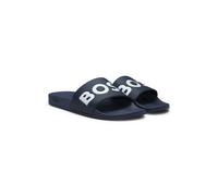 BOSS Chanclas fabricadas en Italia con detalle de logo grande - StyleAryeh_Slid_npvlg, 50536835 Azul oscuro 39