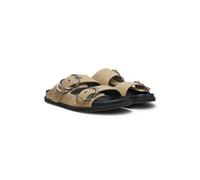 BOSS Chanclas de ante con dos correas con hebilla - StyleFreyah_Slide_SDBK, 50568576 Beige 38