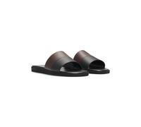 BOSS Chanclas de piel sintética con tira en dos tonos - StyleDarrel_Slid_mspu, 50541782 Negro 39