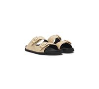BOSS Chanclas de rafia con correas con hebilla - StyleFreyah_Slide_RFBK, 50542333 Beige 39