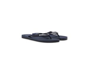 BOSS Chanclas elaboradas en Italia con detalle de logo en contraste - StyleTracy_Thng_rblg_N, 50498208 Azul oscuro 39/40