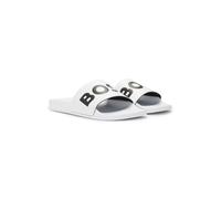 BOSS Chanclas fabricadas en Italia con detalle de logo grande - StyleAryeh_Slid_npvlg, 50536835 Blanco 39