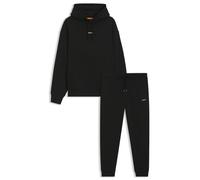 BOSS Chándal en felpa de algodón con logos en contraste - StyleTracksuitWesmallhood, 50541065 Negro XXXL