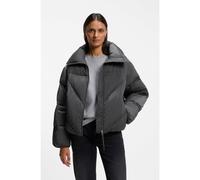 BOSS Chaqueta acolchada de tejido lustroso con cremallera - StyleC_Padilena, 50548035 Gris oscuro 38