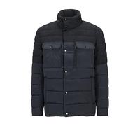 BOSS Chaqueta acolchada impermeable Celinto para hombre hecha de diferentes materiales, gris claro, 46