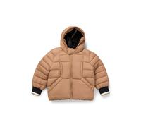 BOSS Chaqueta acolchada para niños con insignia de logo de efecto goma - StyleJ51240/26908A, J51240 Marrón 114