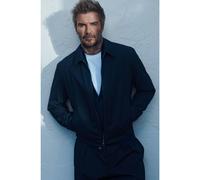 BOSS Chaqueta BECKHAM x BOSS en mezcla de algodón con cierre de cremallera - StyleComano_DB, 50549075 Azul oscuro 56