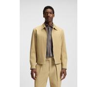 BOSS Chaqueta BECKHAM x BOSS en mezcla de algodón con cierre de cremallera - StyleComano_DB, 50549075 Beige claro 58