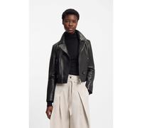 BOSS Chaqueta biker regular fit de piel - StyleSayuri, 50548471 Negro 38