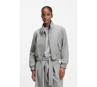 BOSS Chaqueta bomber regular fit de sarga elástica jaspeada - StyleJamaya, 50559347 Gris claro 42