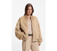 BOSS Chaqueta bomber relaxed fit reversible en satén y pelo sintético - StylePetisa, 50567439 Beige 40