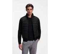 BOSS Chaqueta con cremallera y panel acolchado en la parte delantera - StyleH-Facente, 50570636 Negro L