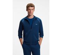 BOSS Chaqueta de algodón elástico con cremallera y ribetes en contraste - StyleMix&Match Jacket Z, 50515307 Azul XL