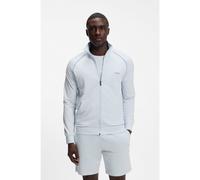 BOSS Chaqueta de algodón elástico con cremallera y ribetes en contraste - StyleMix&Match Jacket Z, 50515307 Celeste S