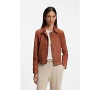 BOSS Chaqueta de ante con cierre de cremallera oculto - StyleSamaro, 50562730 Marrón 34
