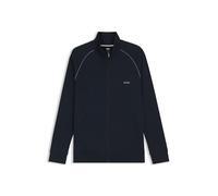 BOSS Sudadera con cremallera 'Mix&Match' azul oscuro / blanco M azul oscuro / blanco