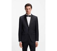 BOSS Chaqueta de esmoquin slim fit en sarga de lana virgen - StyleH-Huge-Tux-N-B1, 50469191 Azul oscuro 58