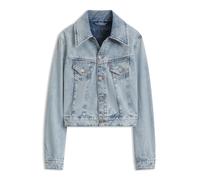 BOSS Chaqueta de estilo camionero slim con denim de lavado marmolado - StyleC_TRUCKER JKT, 50564451 Celeste S