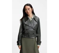 BOSS Chaqueta de piel estilo gabardina - StyleSatela1, 50566471 Verde oscuro 32