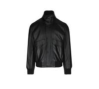 BOSS Chaqueta bomber de piel acolchada con bolsillos con solapa - StyleJolights, 50566593 Negro 48